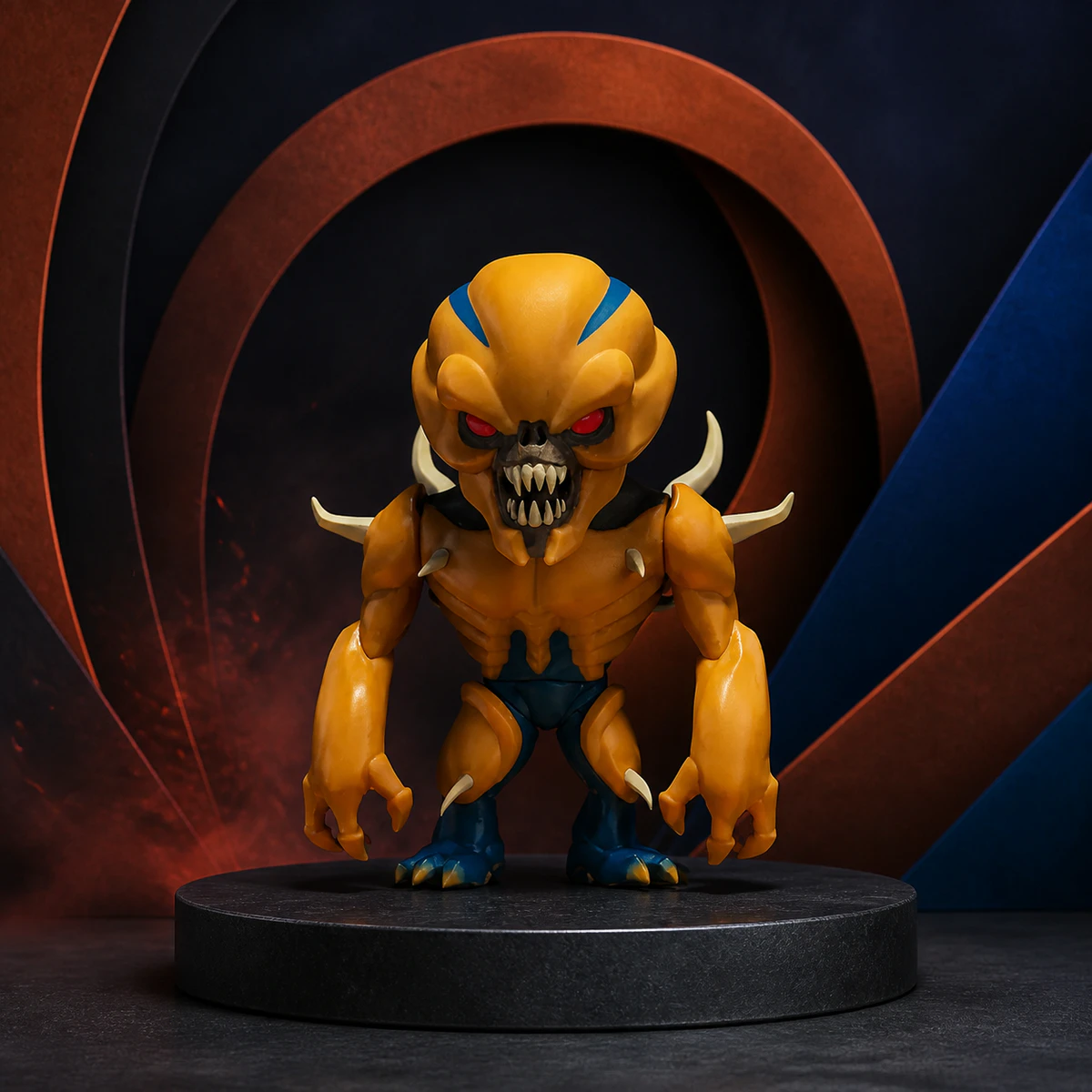 Mise en scène éditoriale — Numskull DOOM Imp — figurine collector