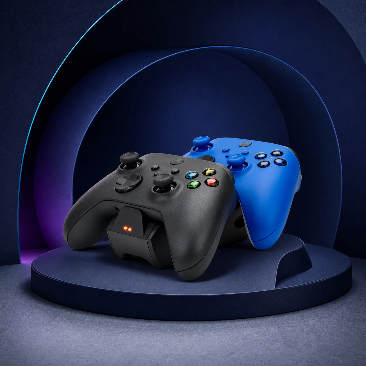 Mise en scène éditoriale — PowerA Dock manette Xbox Series
