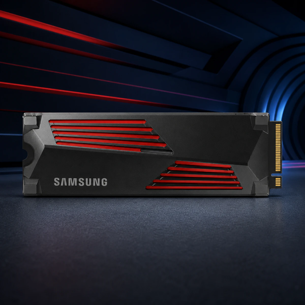 Mise en scène éditoriale — Samsung 990 Pro 2 To (avec dissipateur)